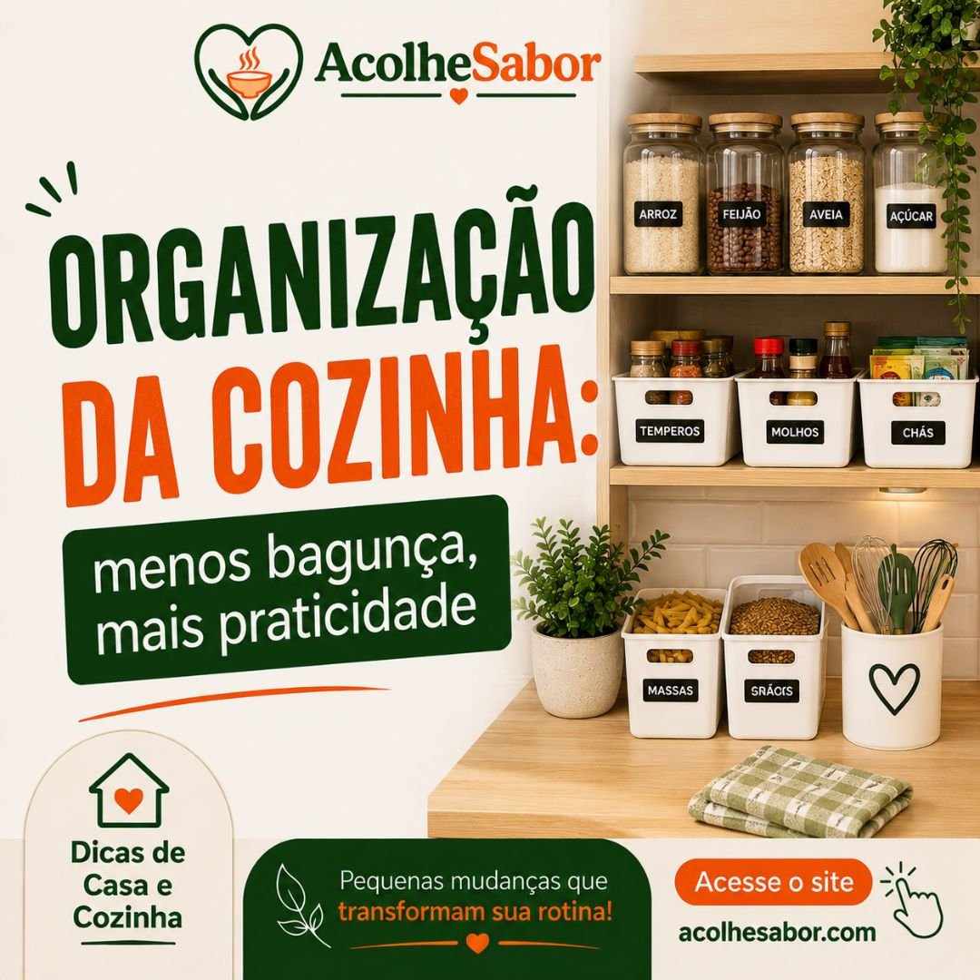 Organização da Cozinha: Menos Bagunça, Mais Praticidade
