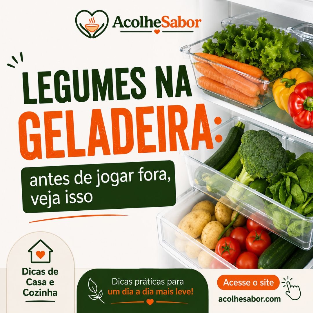 Legumes na Geladeira: Antes de Jogar Fora, Veja Isso