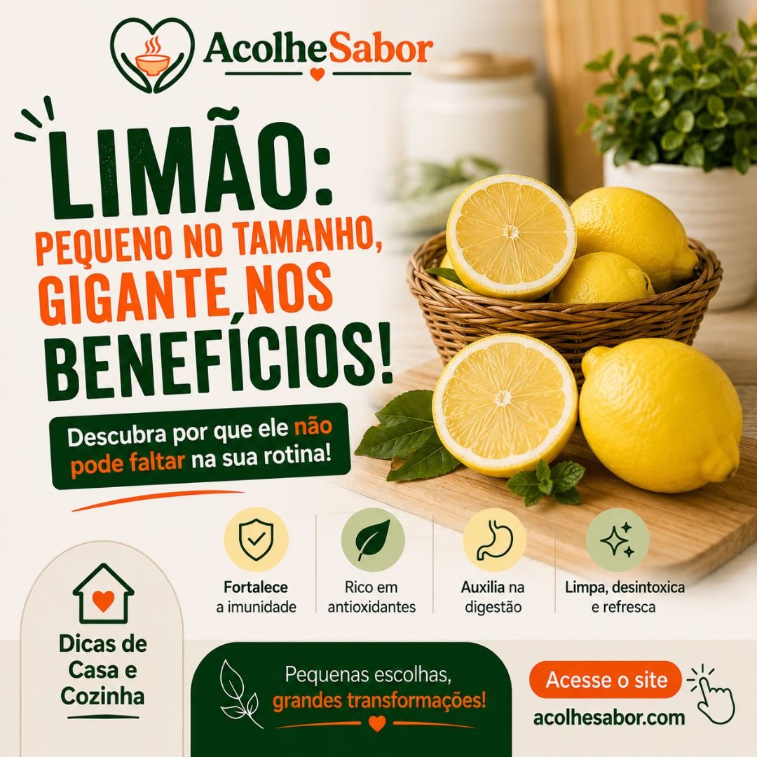 Limão: Pequeno no Tamanho, Gigante nos Benefícios!