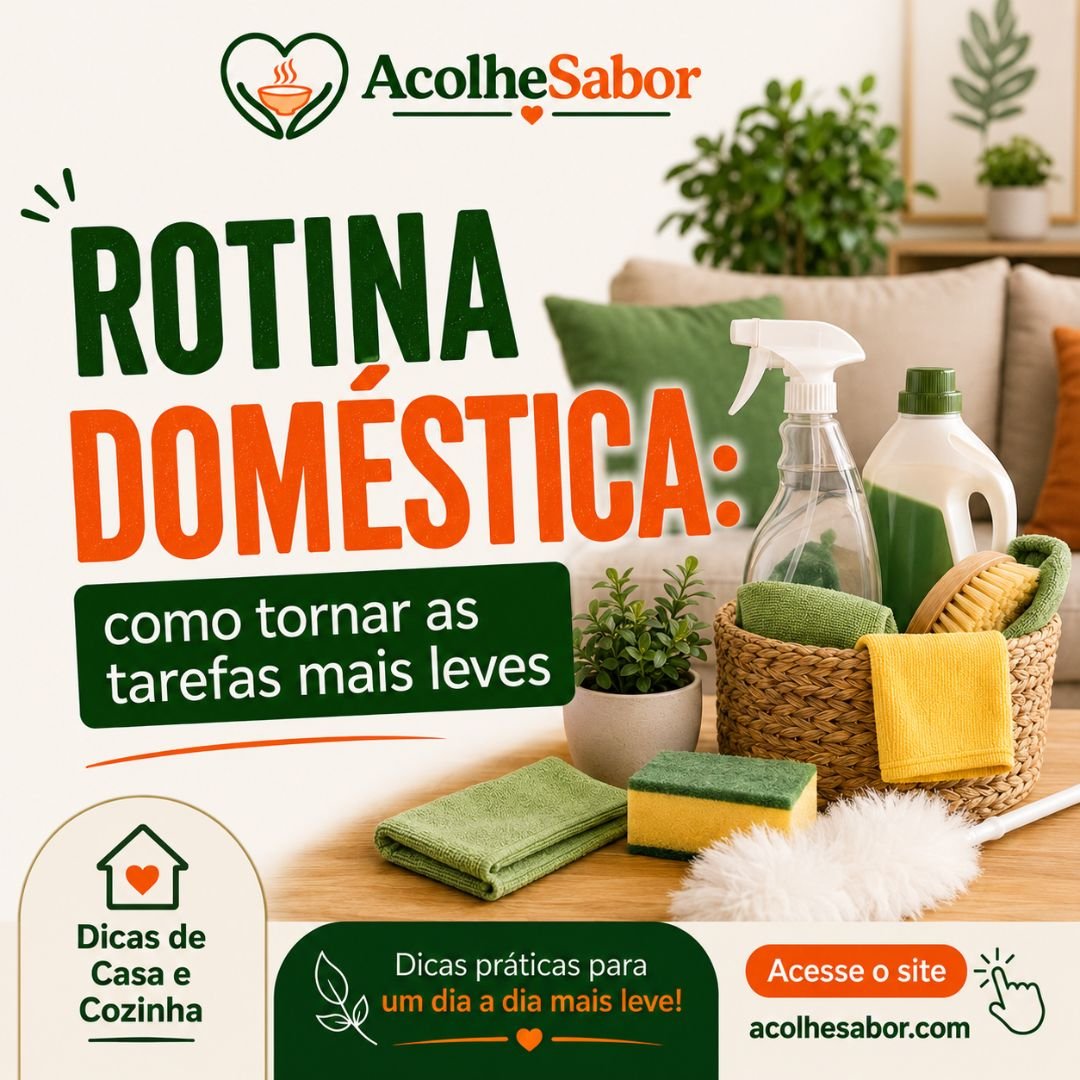 Rotina Doméstica: Como Tornar as Tarefas Mais Leves