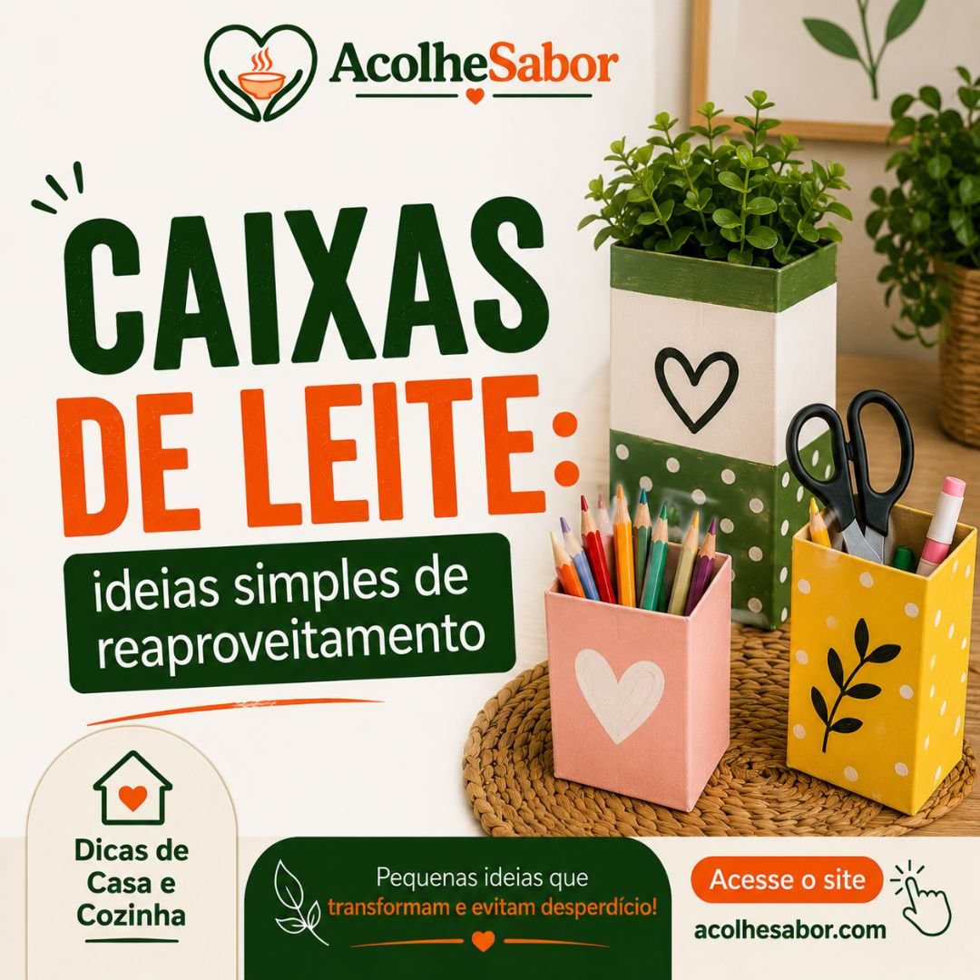 Caixas de Leite: Ideias Simples de Reaproveitamento