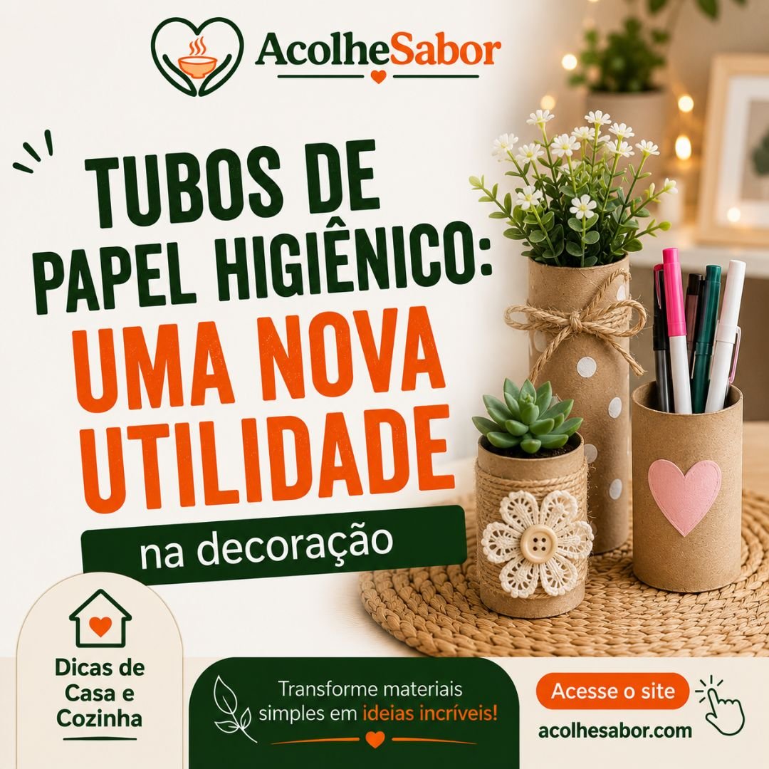 Tubos de Papel Higiênico: Uma Nova Utilidade na Decoração